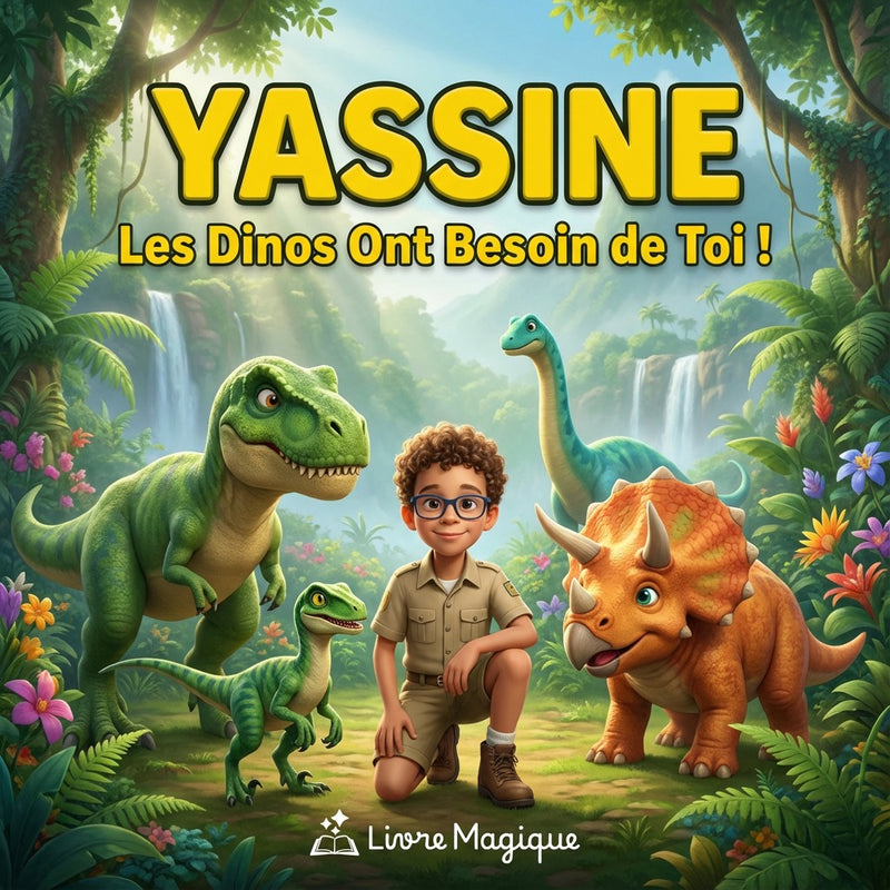 Couverture générée pour YASSINE, Les Dinos Ont Besoin de Toi!1